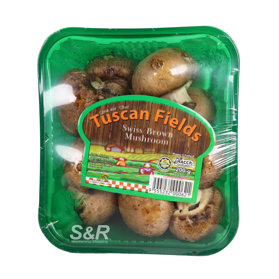 Tuscan Fields Swiss Brown Mushroom 200g